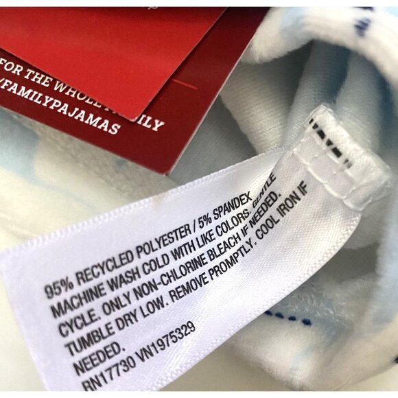 Target Polar Bear Holiday Matching Family Pajama Top Wondershop™ Blue Large - Picture 9 of 9